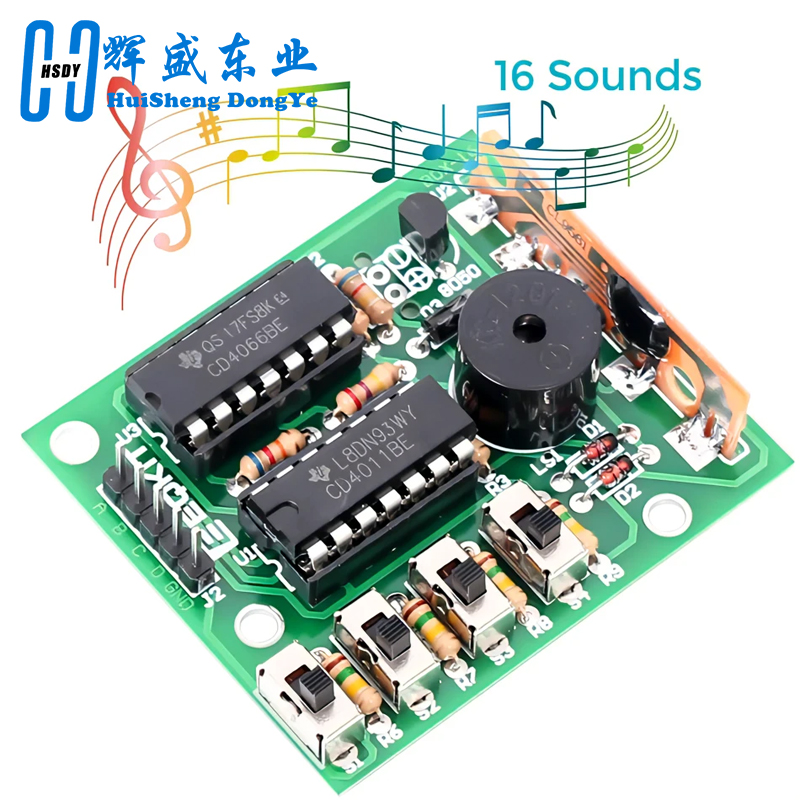 Diy Electronics Kits For Kids - Caja de sonido de 16 música,
