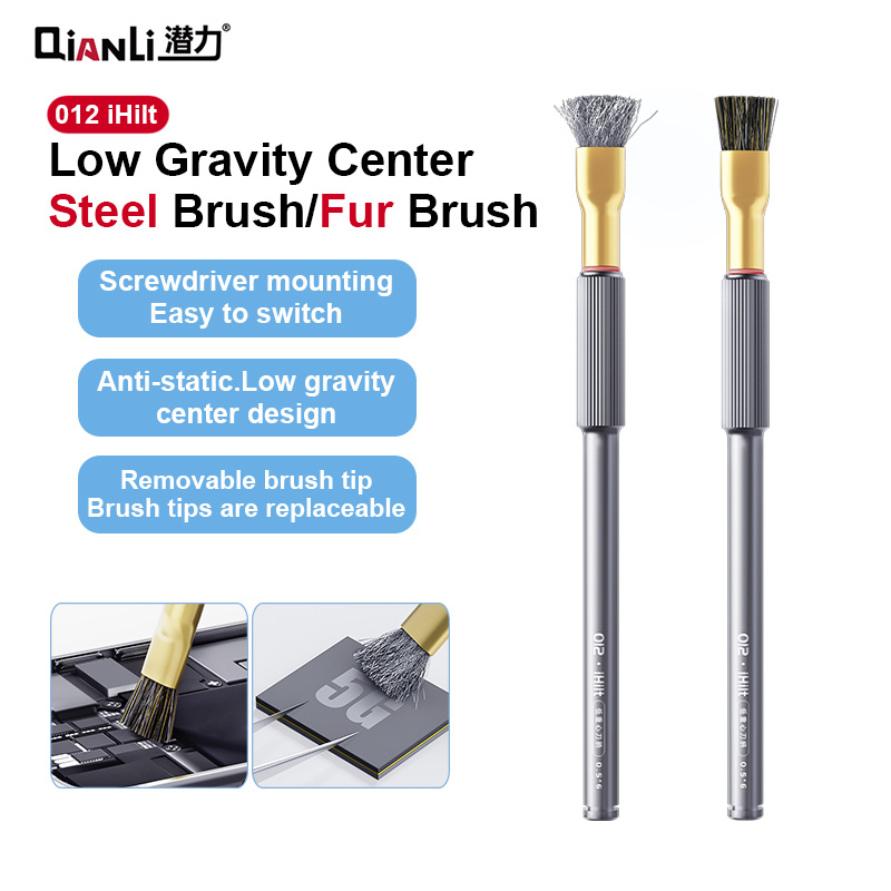 Ic Chip Puller - Cepillo QIANLI 012 IHilt de Acero/Pelo