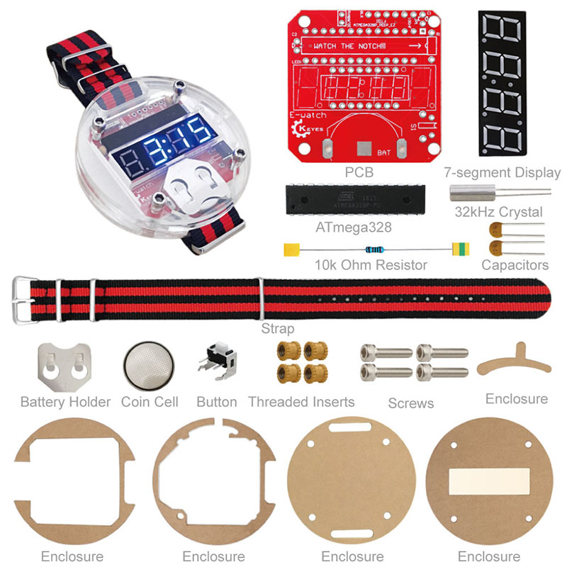 Kit LED de un solo Chip, reloj - Diy Electronics Learning Kit reseña y precio