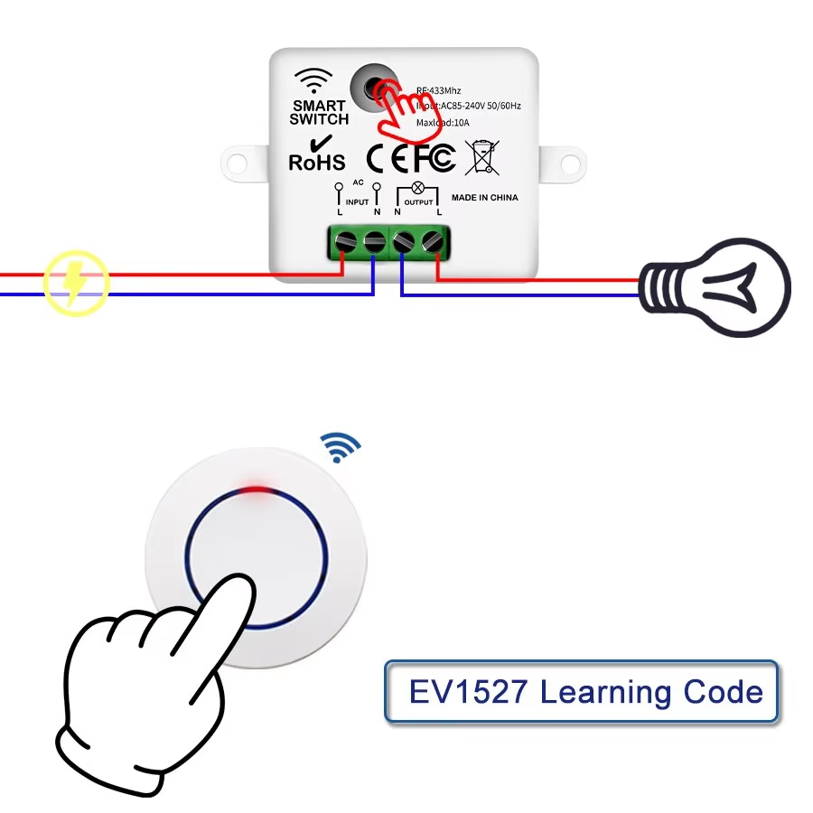 Interruptor de luz con Control - Diy Electronics Button reseña y precio