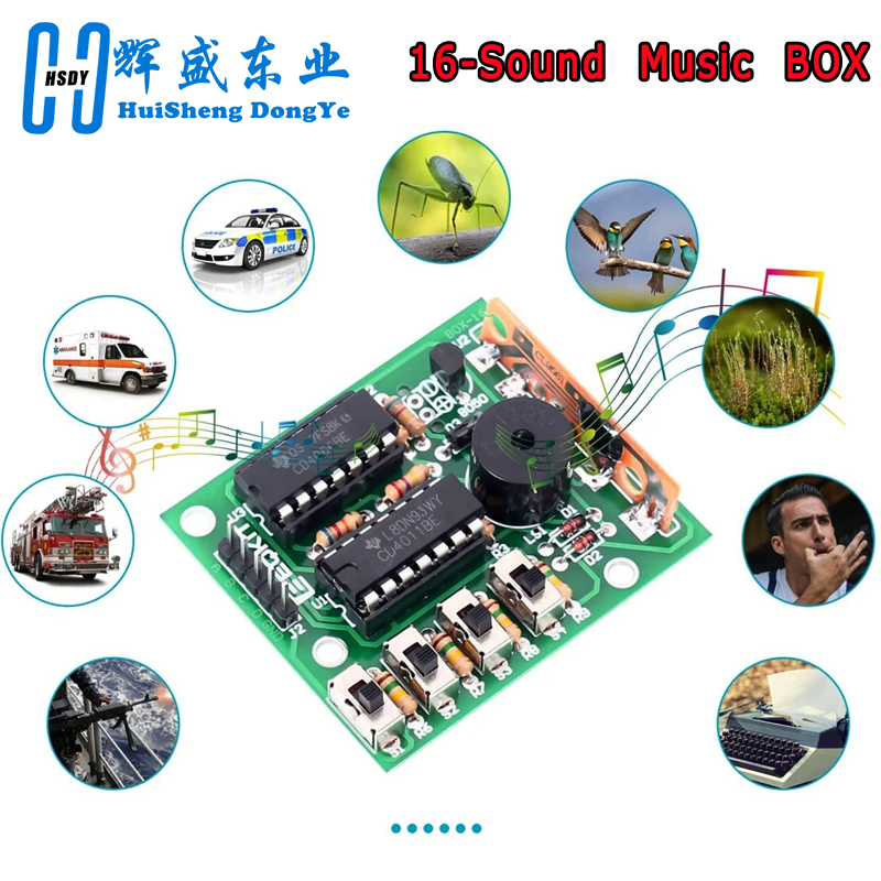 Caja de sonido de 16 música, p - Diy Electronics Kits For Kids reseña y precio