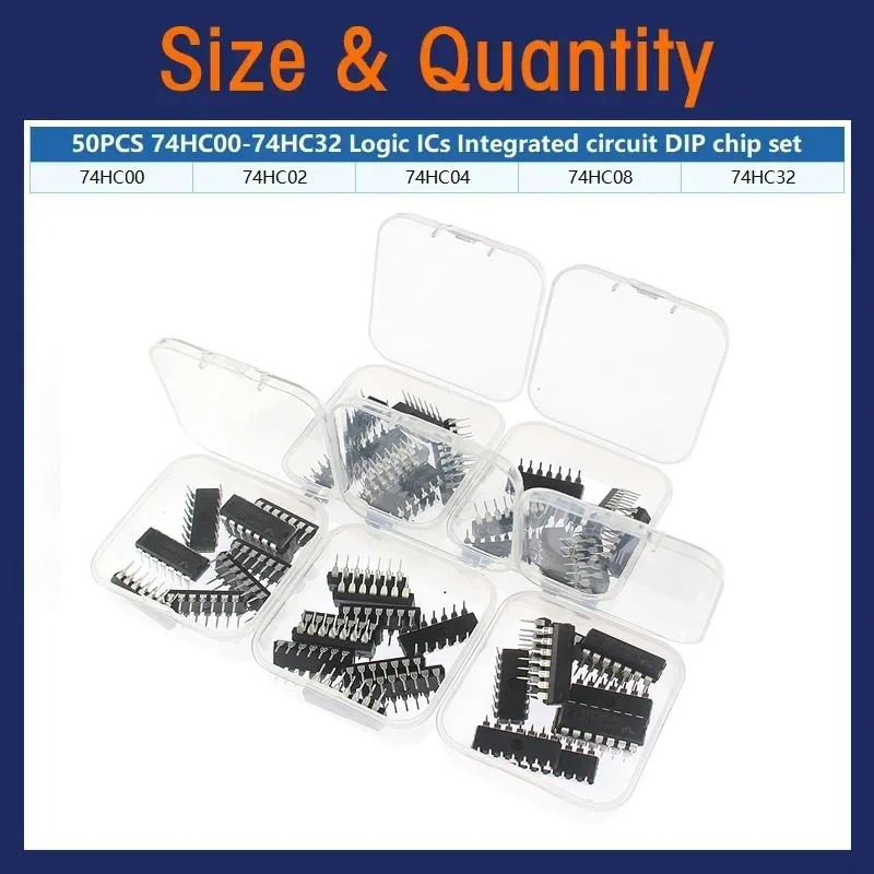 50 Uds 74HC/74LS Kit surtido I - Diy Electronics For Beginners reseña y precio