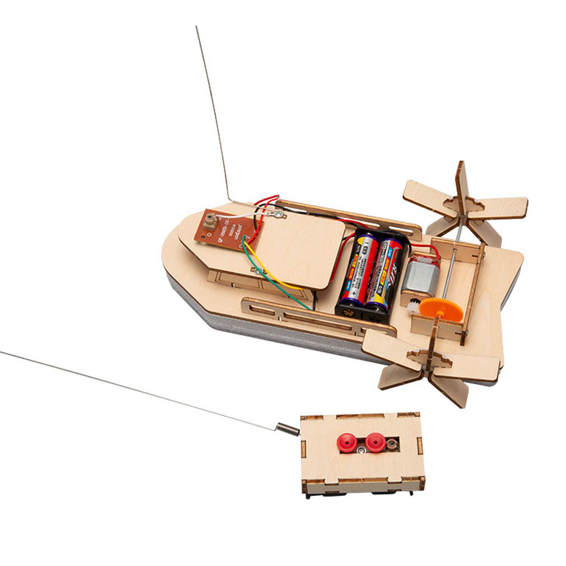 Barco de juguete de madera a C - Diy Boat Electronics reseña y precio