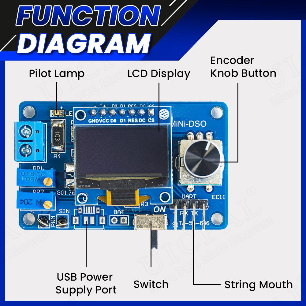 Mini osciloscopio Digital para - Oscilloscope Dso Mini reseña y precio